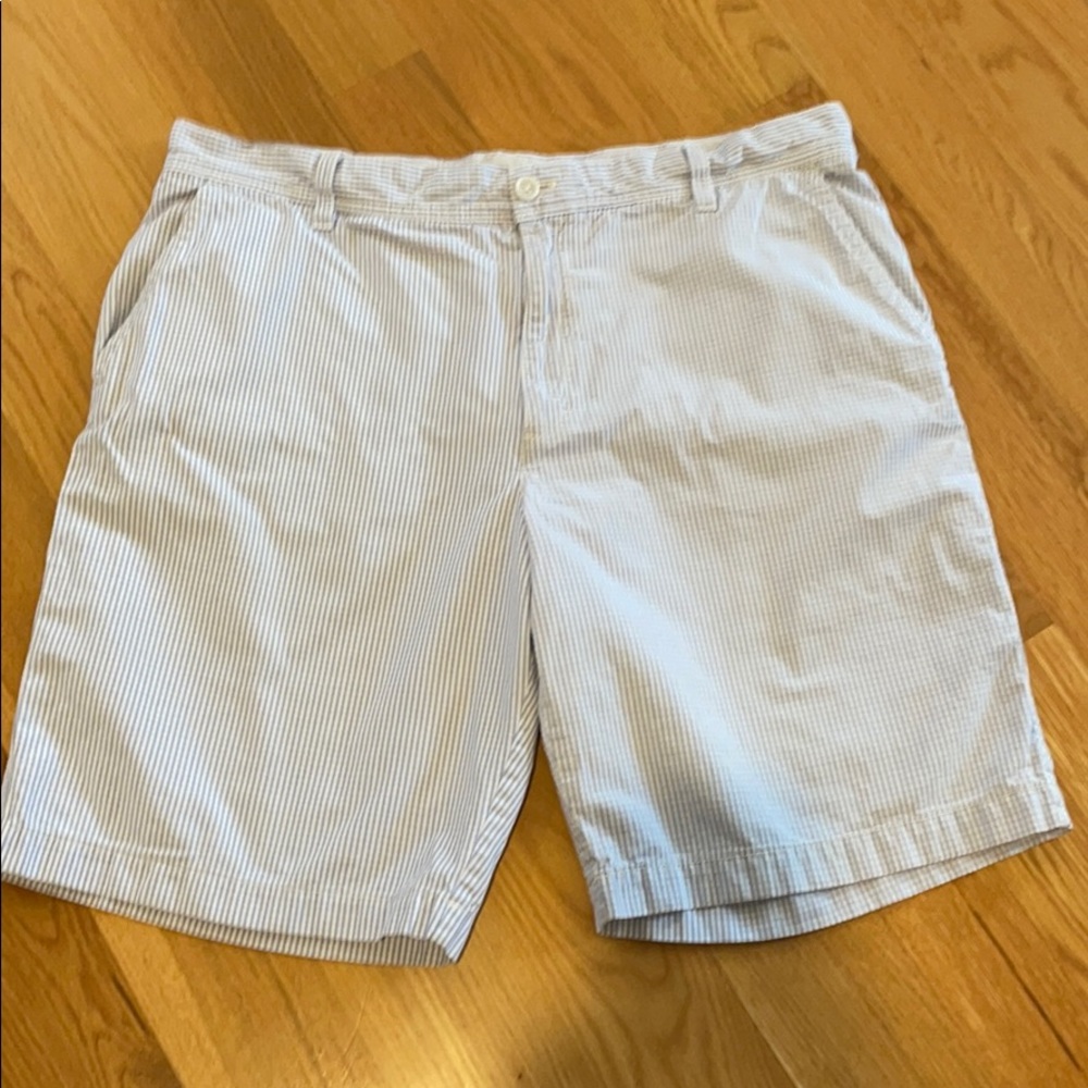 Izod 38 Blue White Cargo Shorts Light Blue